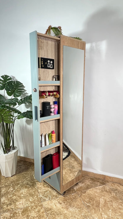 خزانة مبتكرة تجمع بين الأناقة والعملية: تنظيم آمن ومتعدد الوظائف مع توفير مثالي للمساحة