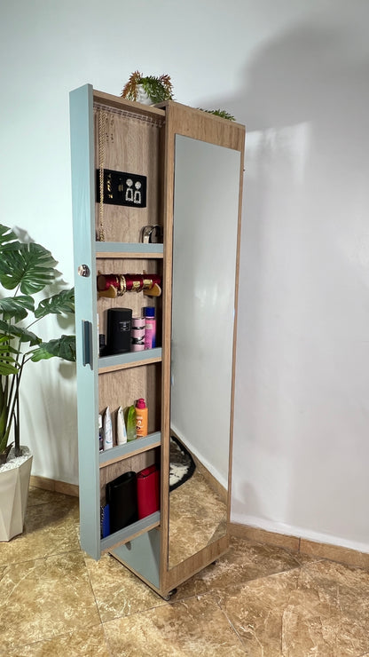 خزانة مبتكرة تجمع بين الأناقة والعملية: تنظيم آمن ومتعدد الوظائف مع توفير مثالي للمساحة