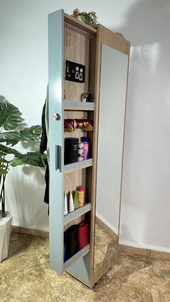 خزانة مبتكرة تجمع بين الأناقة والعملية: تنظيم آمن ومتعدد الوظائف مع توفير مثالي للمساحة