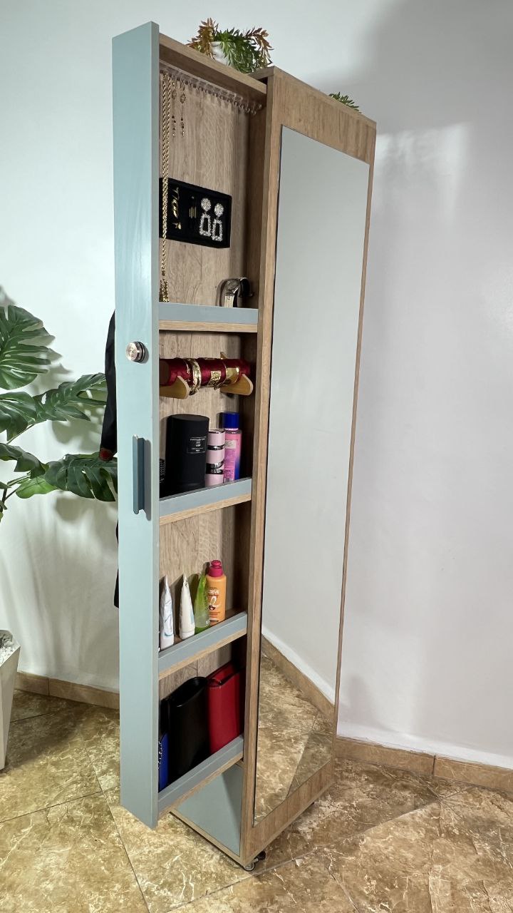 خزانة مبتكرة تجمع بين الأناقة والعملية: تنظيم آمن ومتعدد الوظائف مع توفير مثالي للمساحة