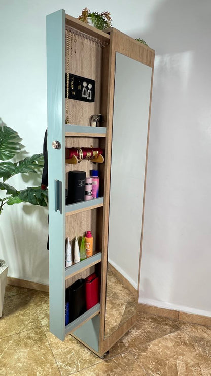 خزانة مبتكرة تجمع بين الأناقة والعملية: تنظيم آمن ومتعدد الوظائف مع توفير مثالي للمساحة