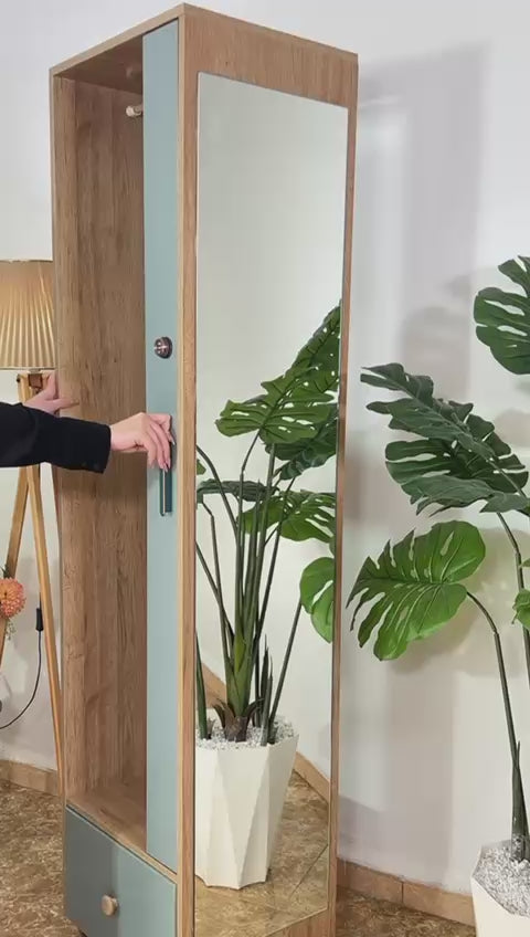 خزانة مبتكرة تجمع بين الأناقة والعملية: تنظيم آمن ومتعدد الوظائف مع توفير مثالي للمساحة